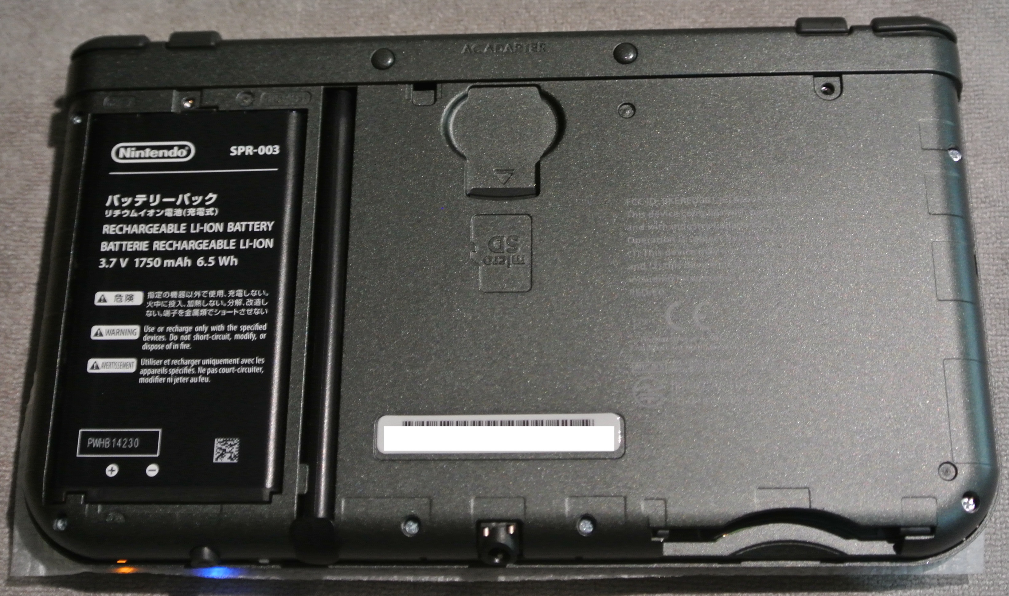 new 3ds xl micro sd slot